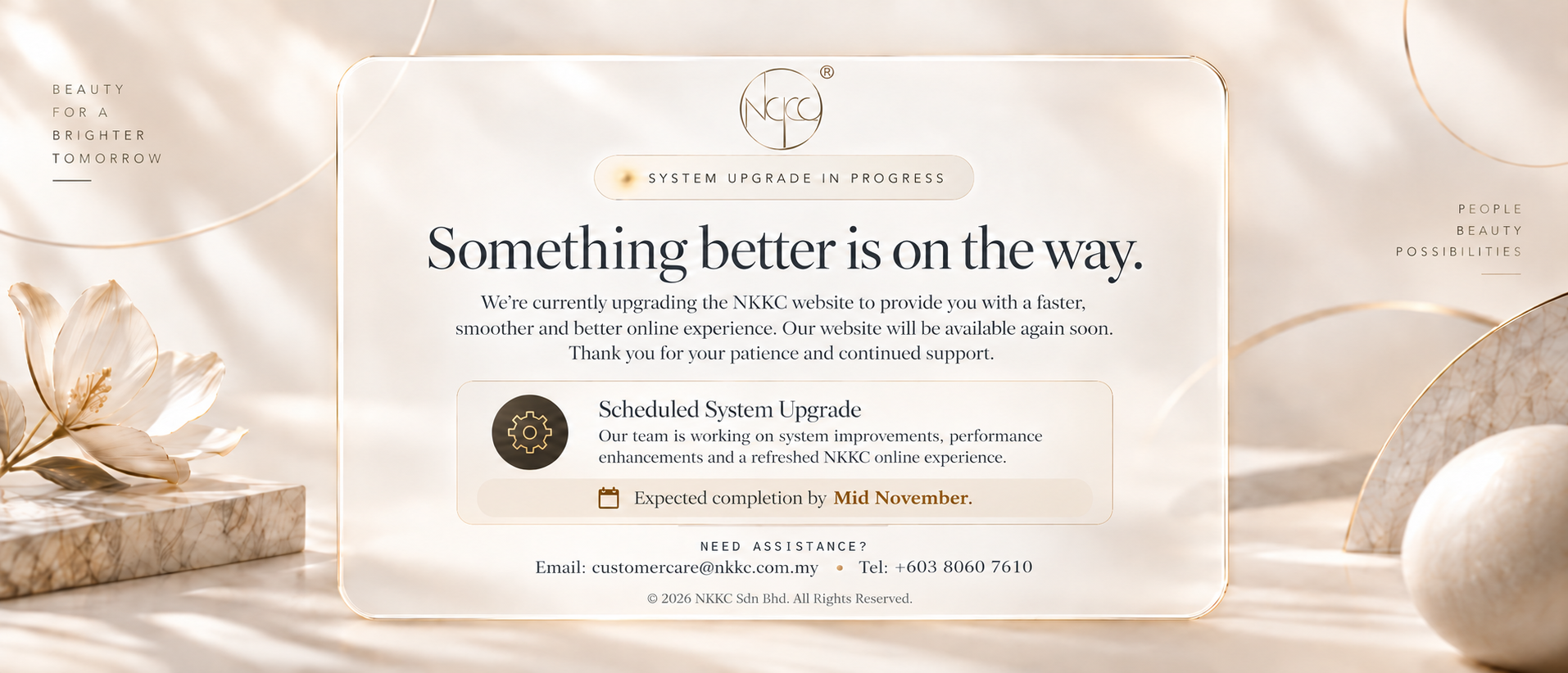NKKC Upgrade Maintenance